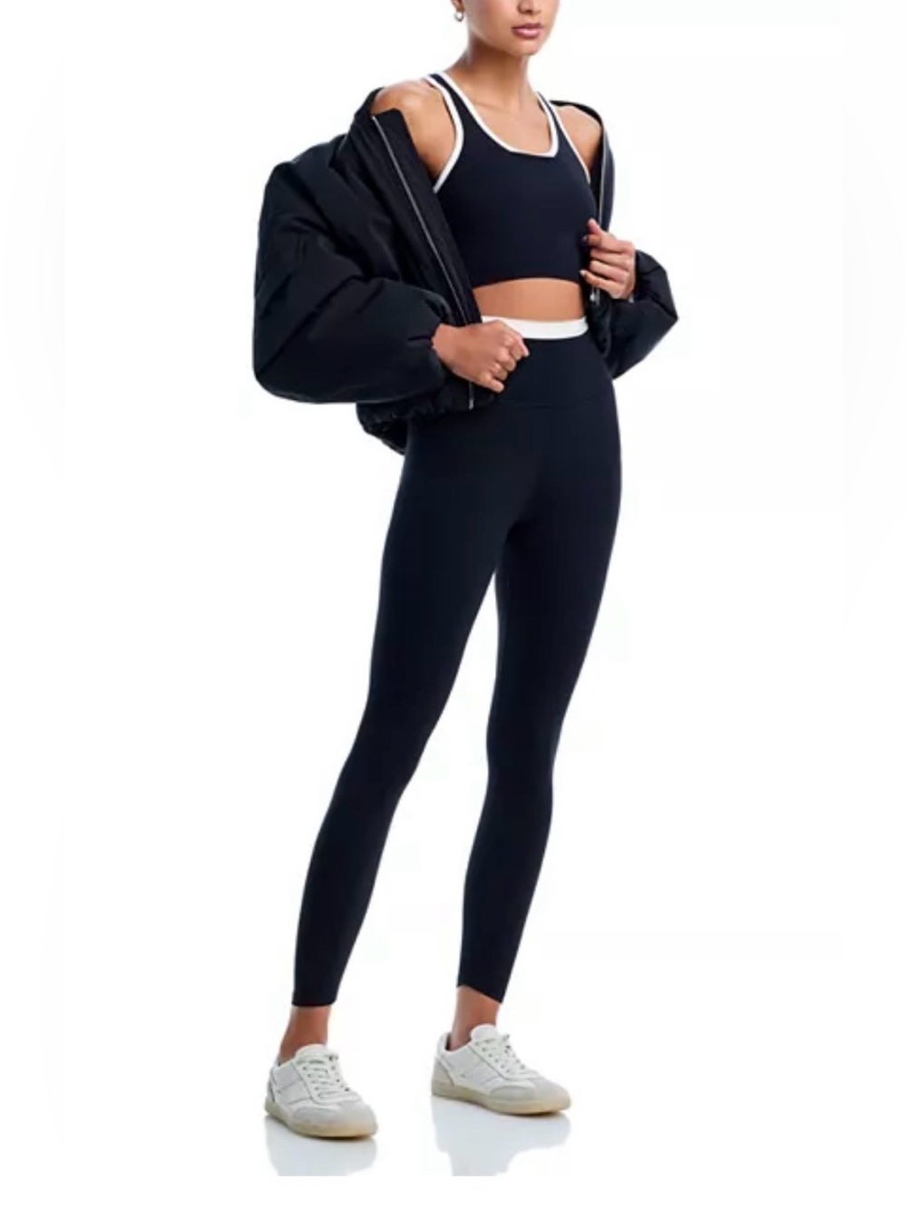 Splits59 Amber High-Waist Air weight 7/8 Leggings, Graphite, Size S